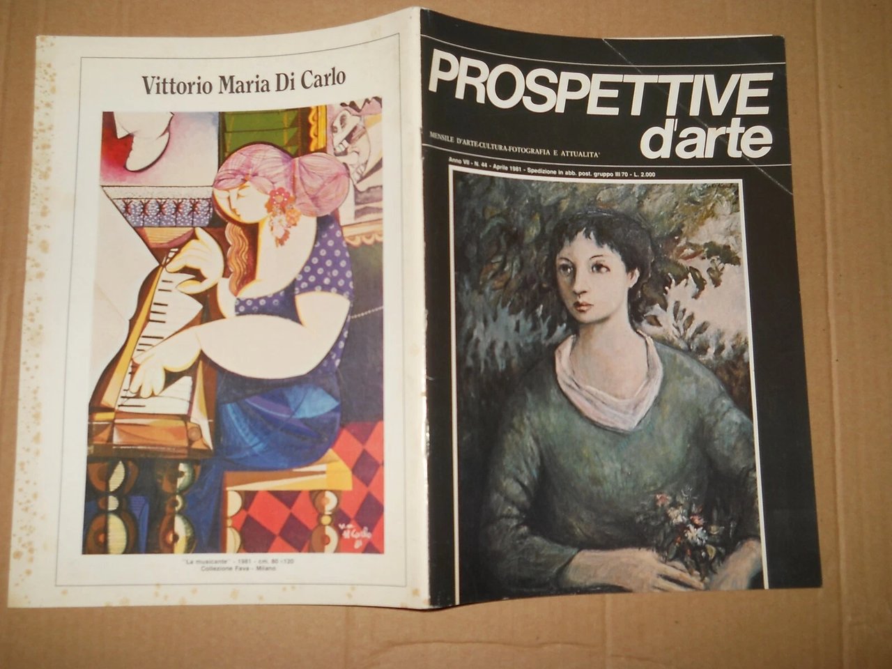 rivista PROSPETTIVE D'ARTE 44/1981 - Keplero, Ligabue, Barthes, Perec, G. … | Immagine principale