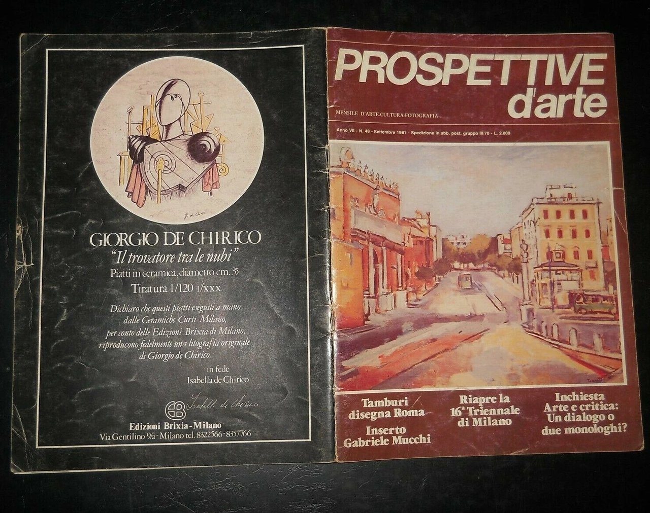 rivista PROSPETTIVE D'ARTE 48/1981 - Carrà, Calvino, Casorati, Magnelli, Perù … | Immagine principale