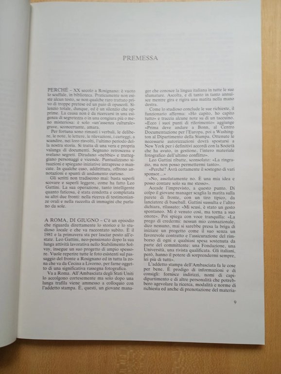 ROSIGNANO XX secolo. quando la luna sorrise al lampionaio. 1900-1912