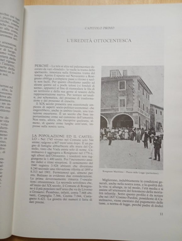 ROSIGNANO XX secolo. quando la luna sorrise al lampionaio. 1900-1912