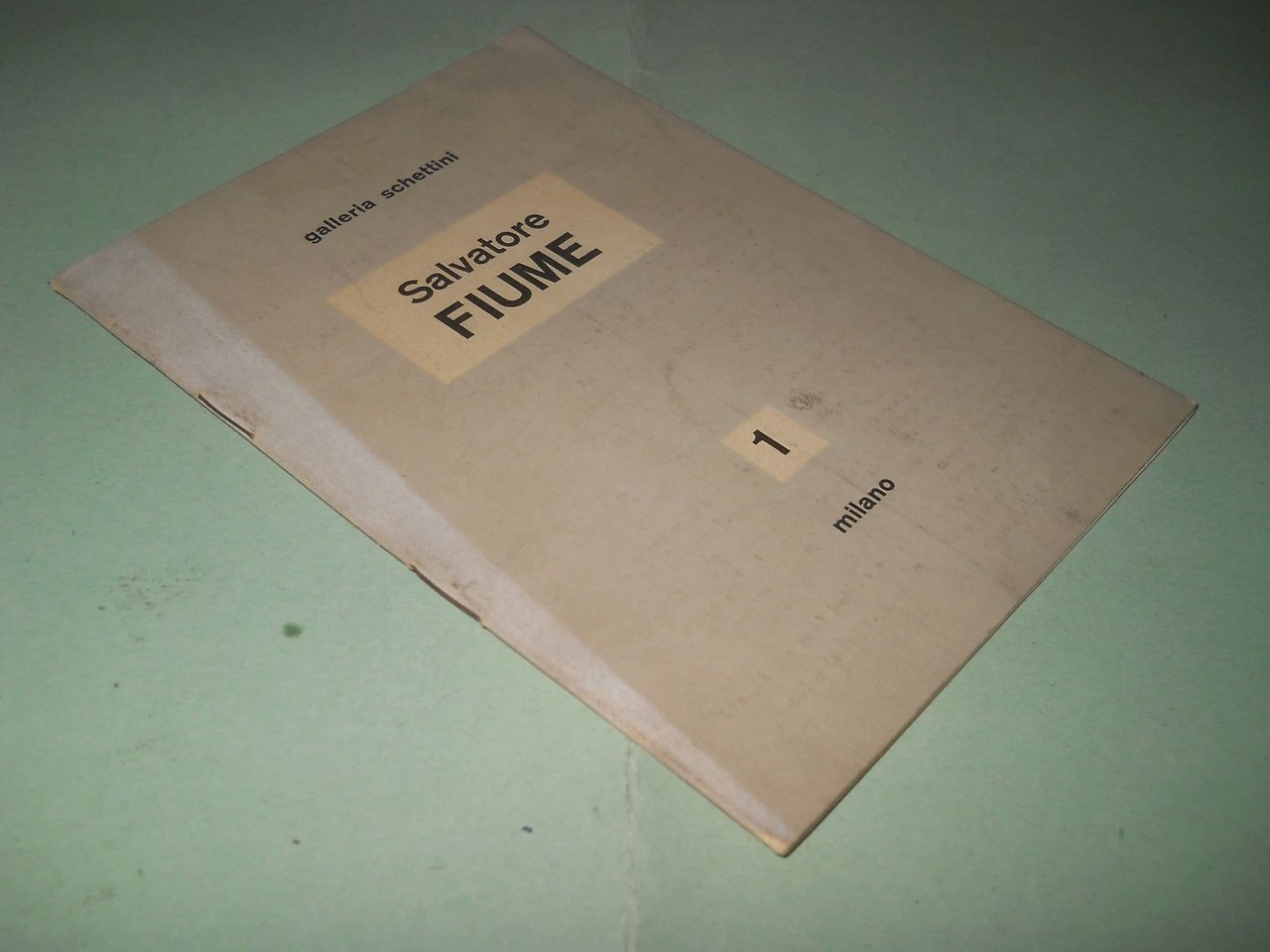 SALVATORE FIUME - catalogo/opuscolo mostra personale galleria Schettini, 1953