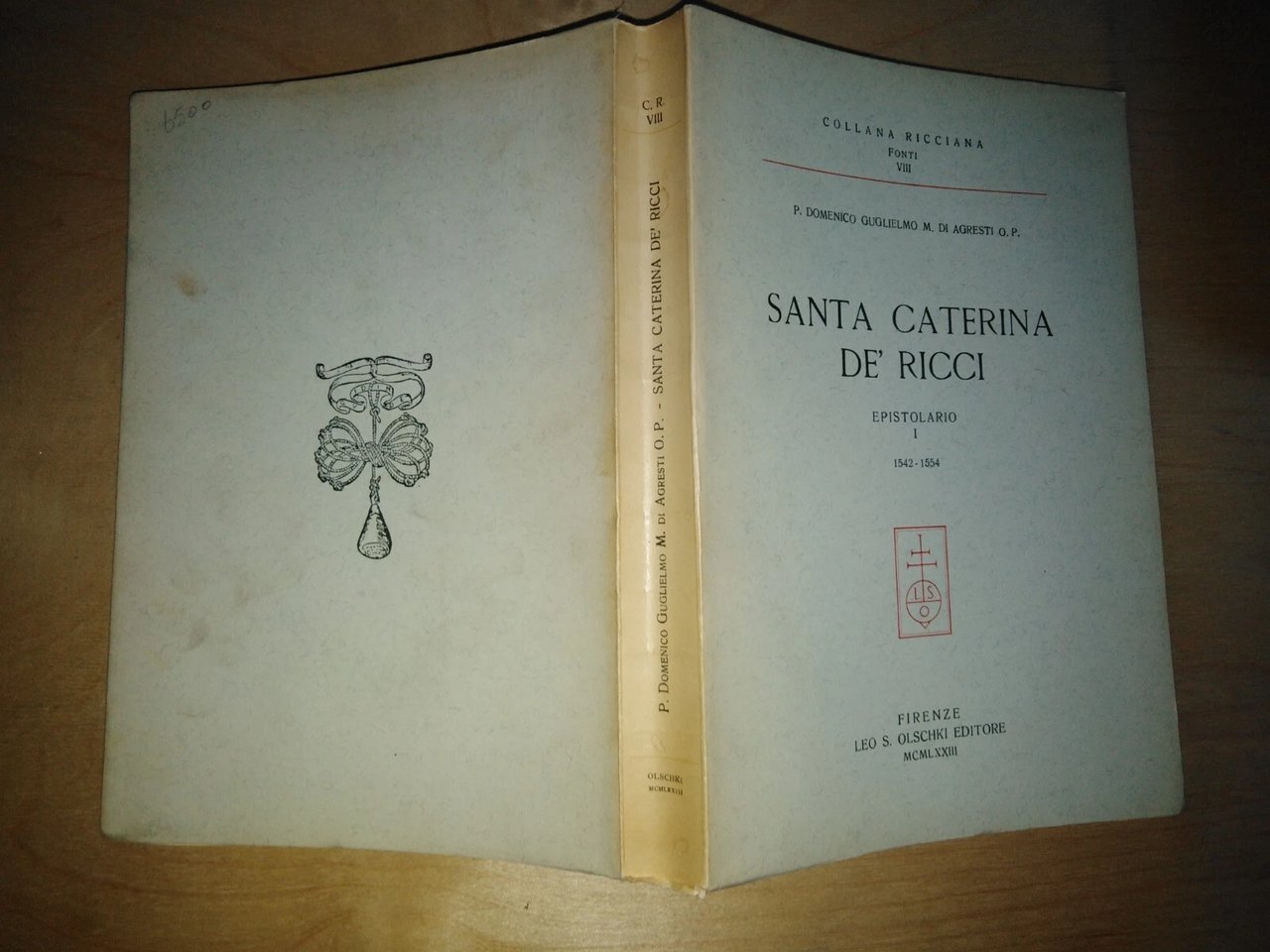 Santa Caterina de' Ricci. epistolario primo volume 1542/1554