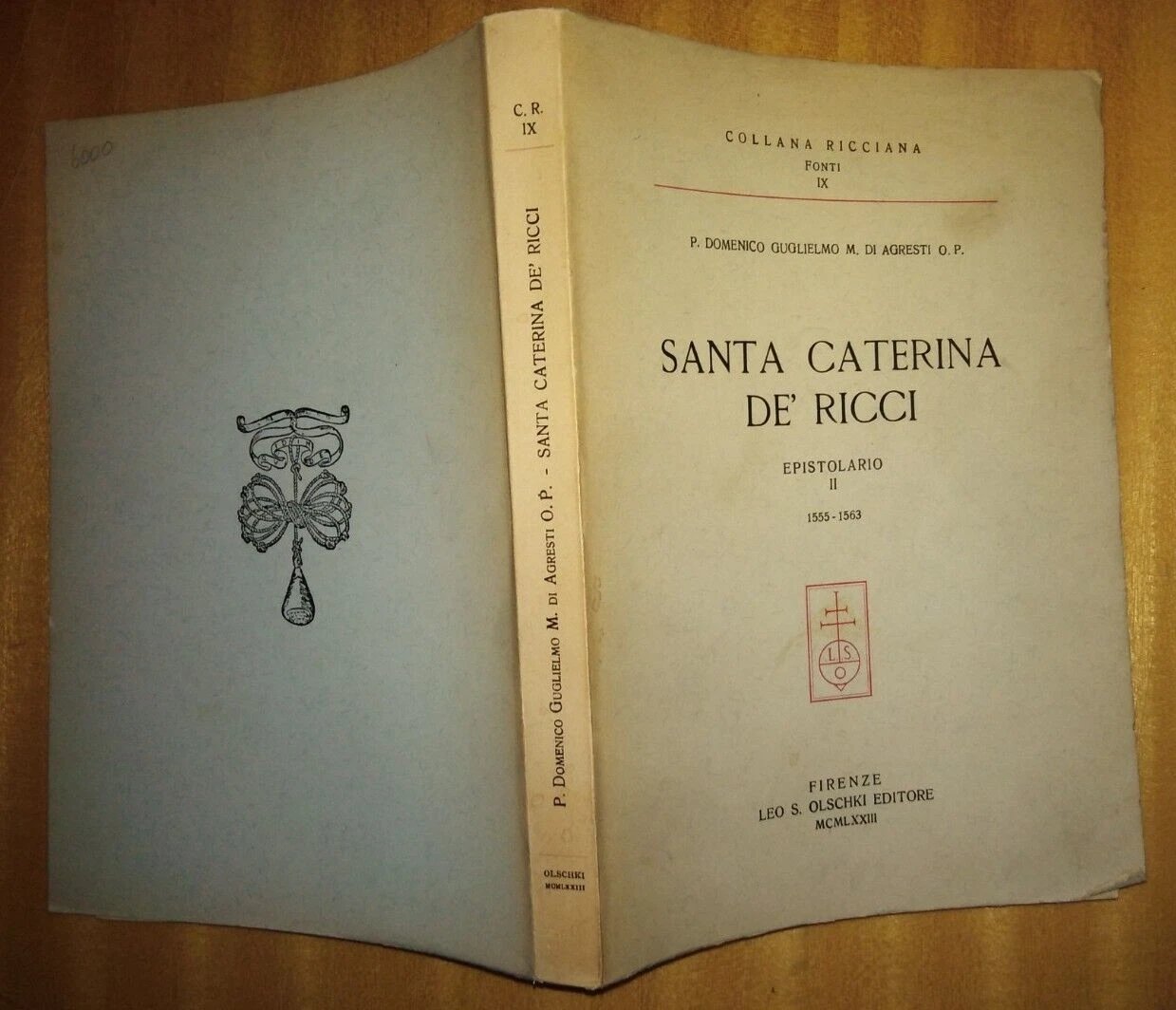Santa Caterina de' Ricci. epistolario secondo volume 1555/1563