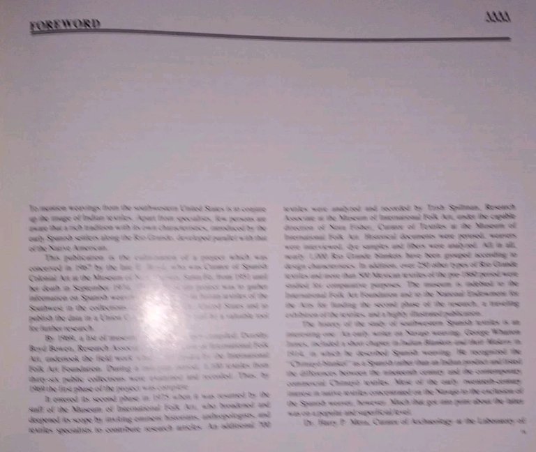 Spanish textile tradition of New Mexico and Colorado