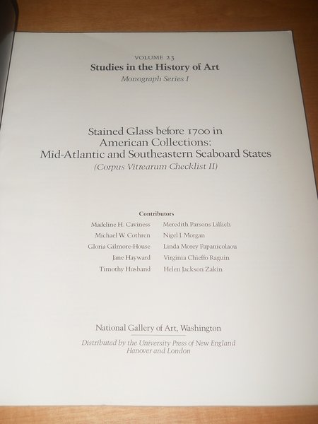 Stained Glass before 1700 in American Collections : MId Atlantic …