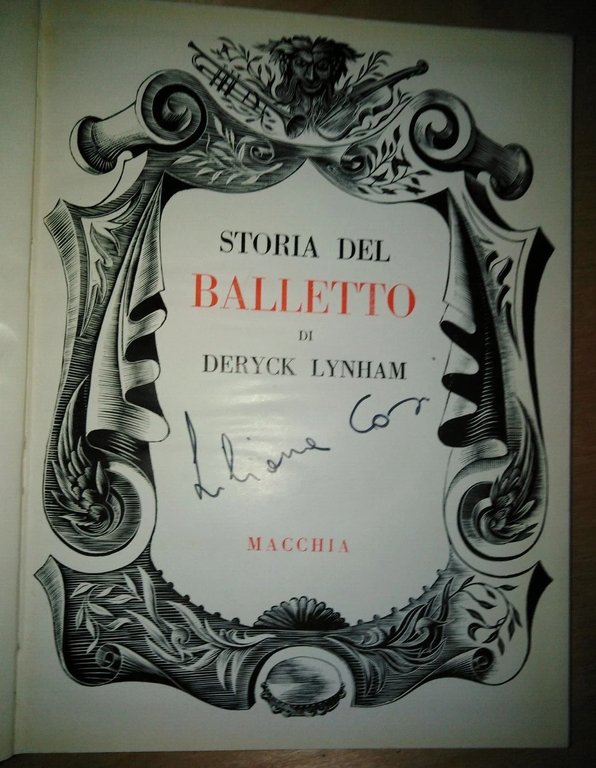 storia del balletto - autografo Liliana Cosi