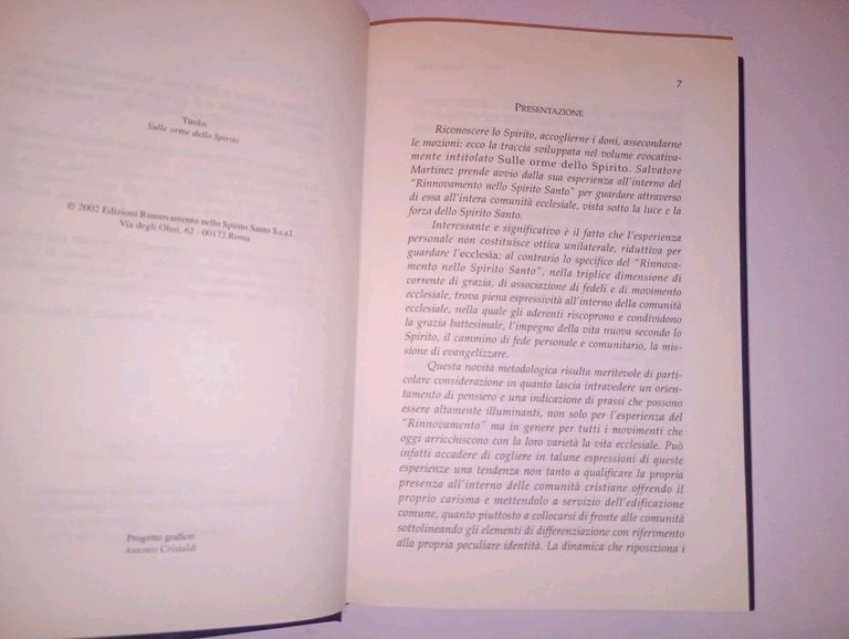 sulle orme dello spirito. per un cammino di vita nuova