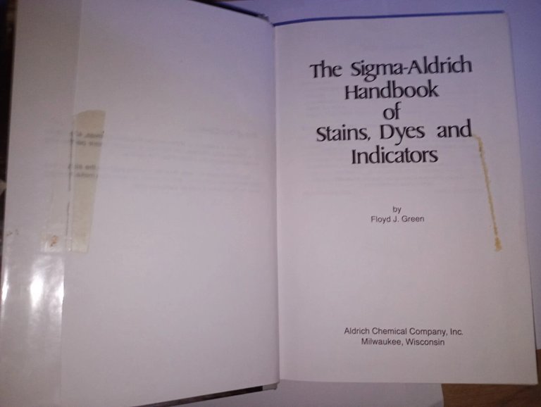 the SIGMA ALDRICH handbook of stains, dyes and indicators