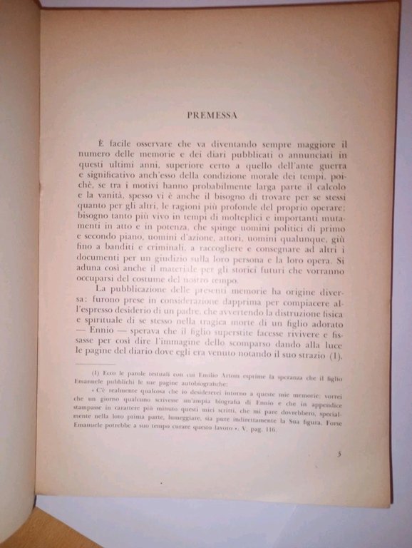 Tre vite. studi e memorie di Emilio - Emanuele - …