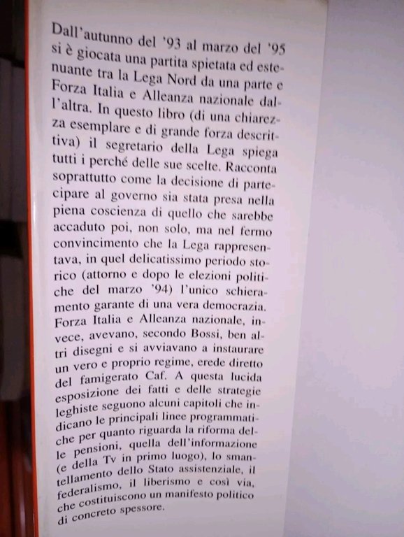 UMBERTO BOSSI (introduzione Vimercati), tutta la verità