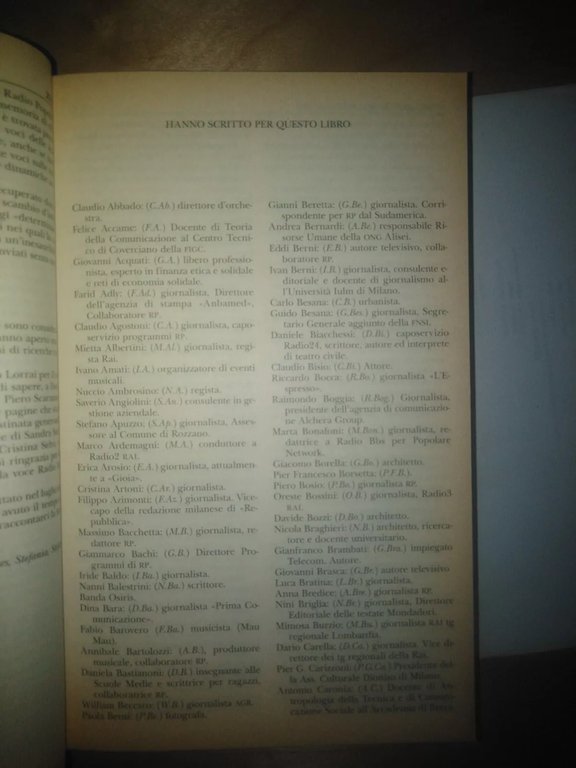 Vedi alla voce radio popolare