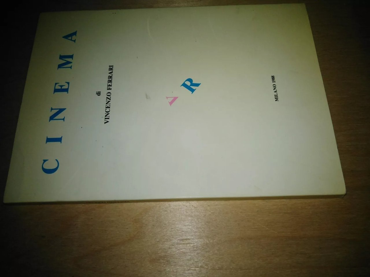 VINCENZO FERRARI, Cinema - catalogo mostra Galleria Milano 1988