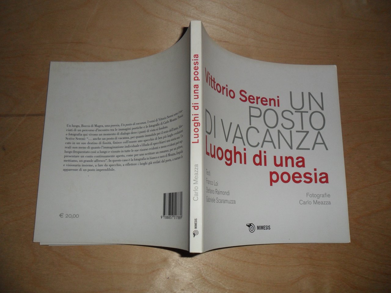 VITTORIO SERENI, un posto di vacanza. luoghi di una poesia