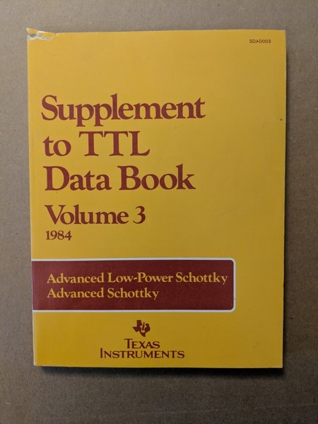 Supplement to TTL Data Book, Vol. 3