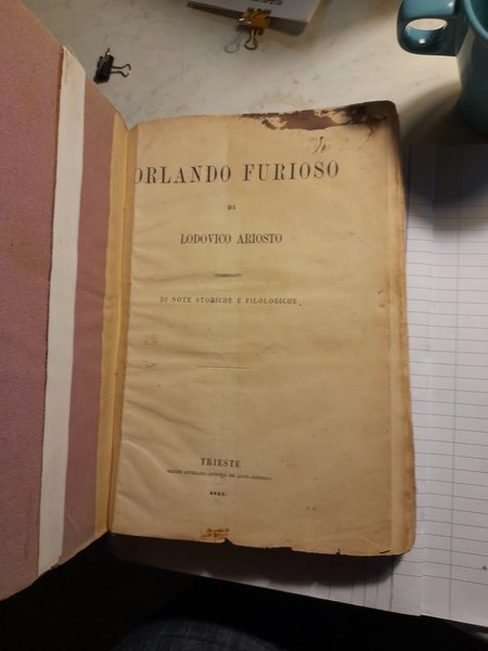 Orlando Furioso corredato di note storiche e filologiche