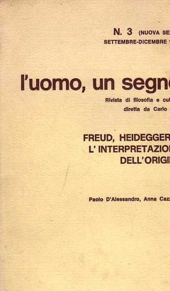 L'uomo, un segno. Rivista di filosofia e cultura diretta da …