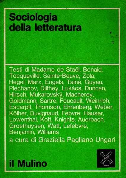 Sociologia della letteratura.