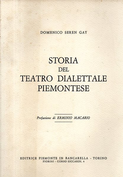 Storia del teatro dialettale piemontese