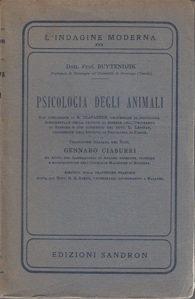 PSICOLOGIA DEGLI ANIMALI