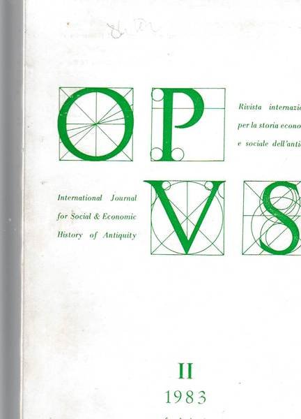 Rivista internazionale per la storia economica e sociale dell'antichità II …