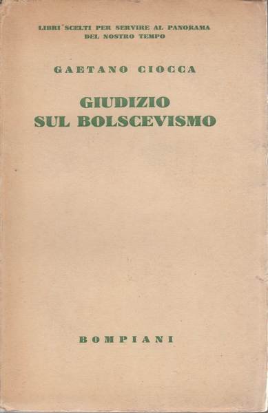 Giudizio sul bolscevismo.