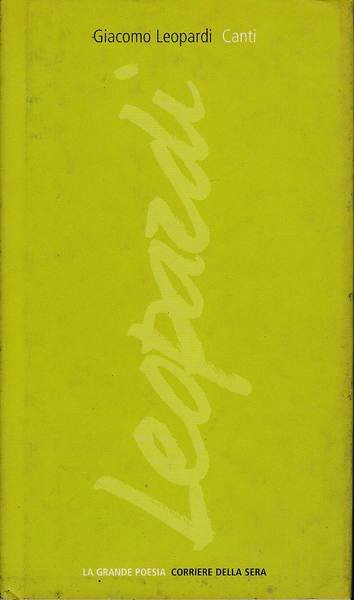 Canti - Giacomo Leopardi