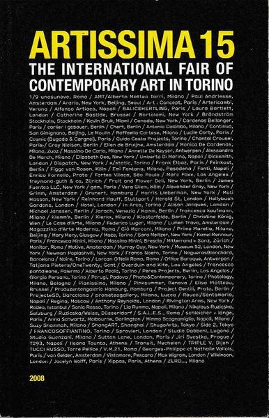 ARTISSIMA 15 The international fair of contemporary art in Torino