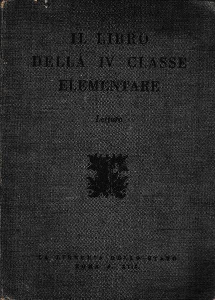 Libro della IV classe elementare