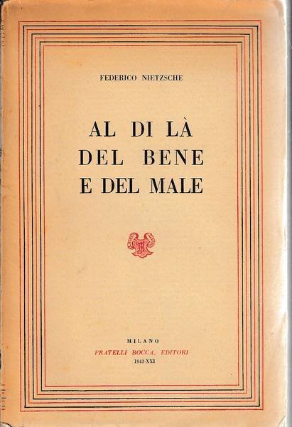 Al di là del bene e del male - Preludio …