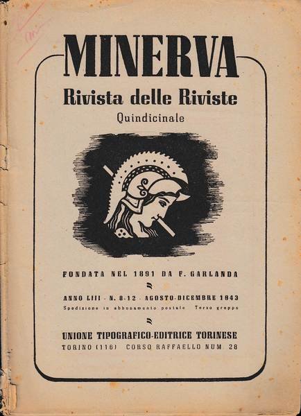Minerva, rivista delle riviste. Periodico quindicinale, Volume LIII, 1943, n … | Immagine principale