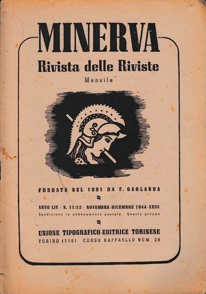Minerva, rivista delle riviste. Periodico mensile, Volume LIV, 1944, n …