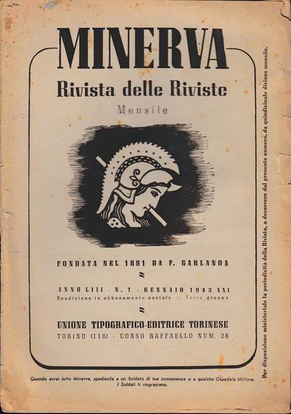 Minerva, rivista delle riviste. Periodico mensile, Volume LIII, 1943, n …