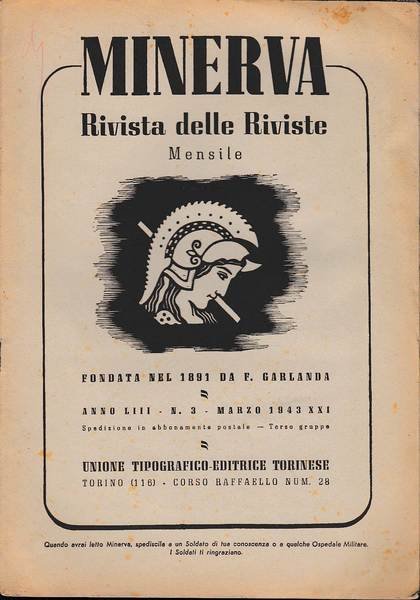 Minerva, rivista delle riviste. Periodico mensile, Volume LIII, 1943, n …