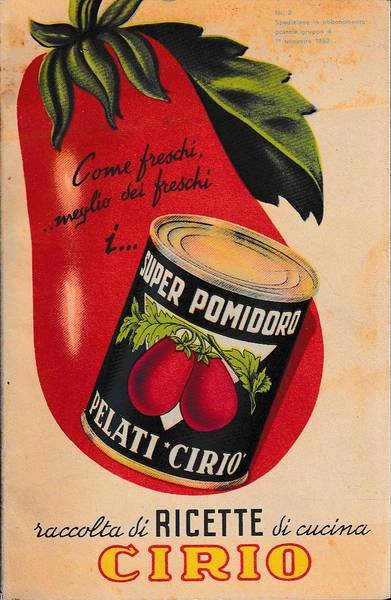 RACCOLTA DI RICETTE DI CUCINA -CIRIO- | Immagine principale