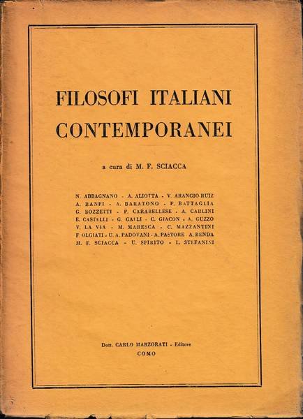 filosofi italiani contemporanei