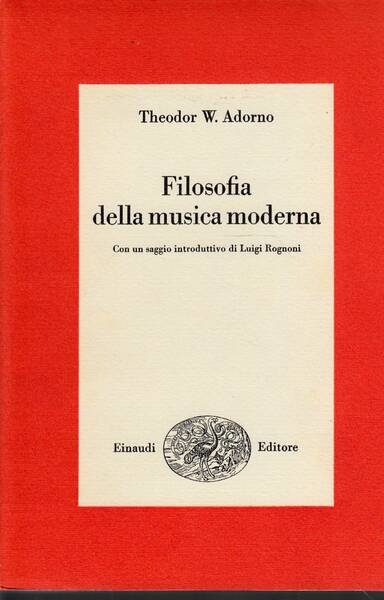 Filosofia della musica moderna