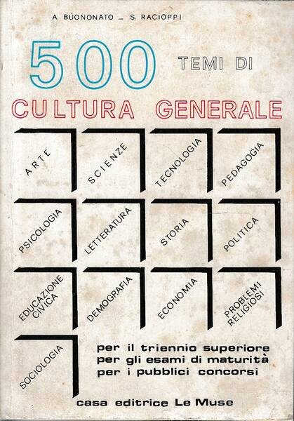 500 TEMI DI CULTURA GENERALE