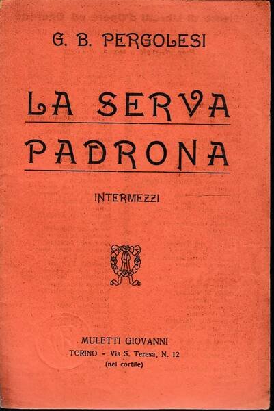 La serva padrona intermezzi | Immagine principale