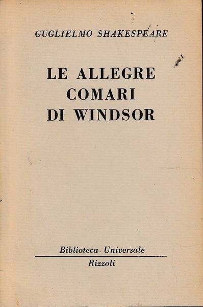 Le allegre comari di Windsor