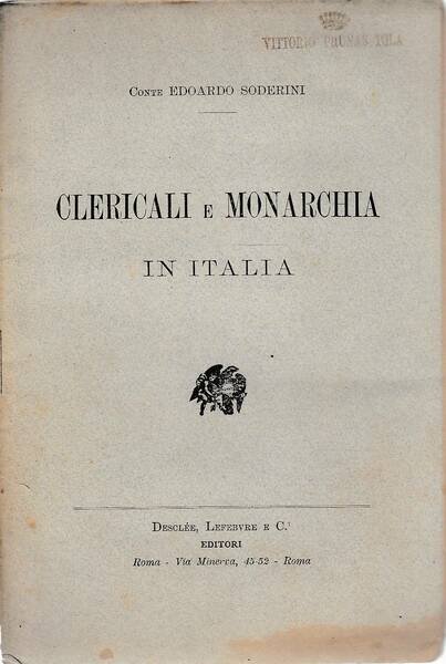 Clericali e monarchia in Italia | Immagine principale