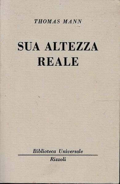 Sua altezza reale