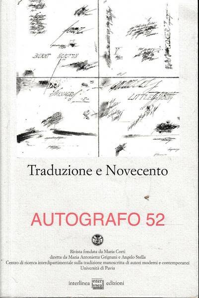 Traduzione e Novecento - Autografo 52