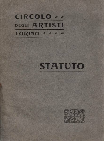 circolo degli artisti Torino STATUTO