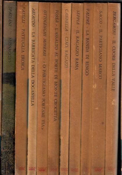 Collana: Giovane resistenza. 1) Patelli:Battaglia eroica;2) Ottolenghi Minerbi:O partigiano portami …