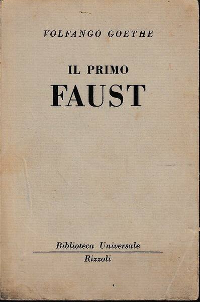 Il primo Faust