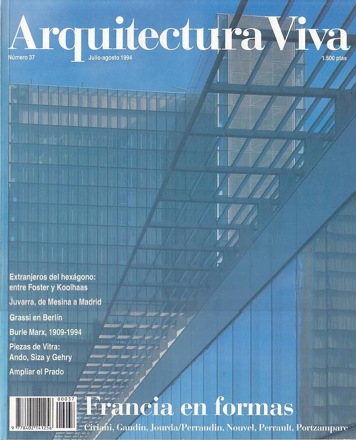 Arquitectura Viva n. 37, julio-agosto 1994. Francia en formas, Ciriani, …