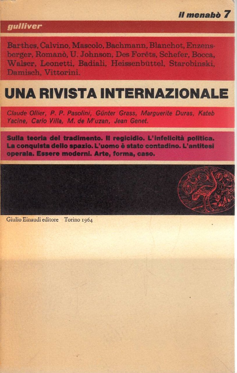 Il menabò di letteratura n.7. una rivista internazionale