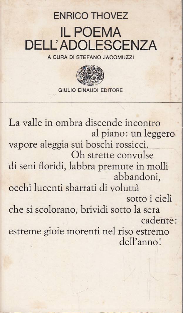Il poema dell'adolescenza