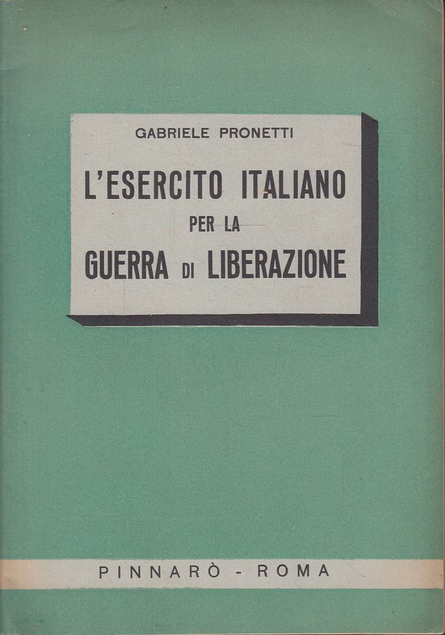 L'Esercito Italiano per la guerra di liberazione