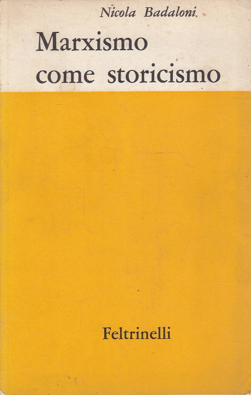 Marxismo come storicismo | Immagine principale